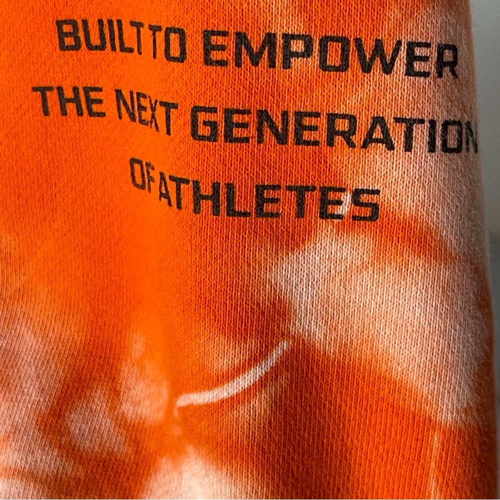 Overtime Women's Orange Tie-Dye Hoodie - thick - Medium - Picture 4 of 6